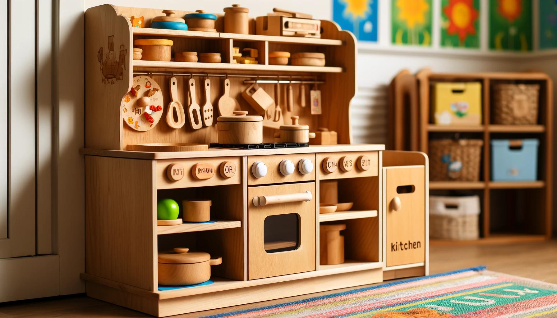Houten speelgoed keuken
